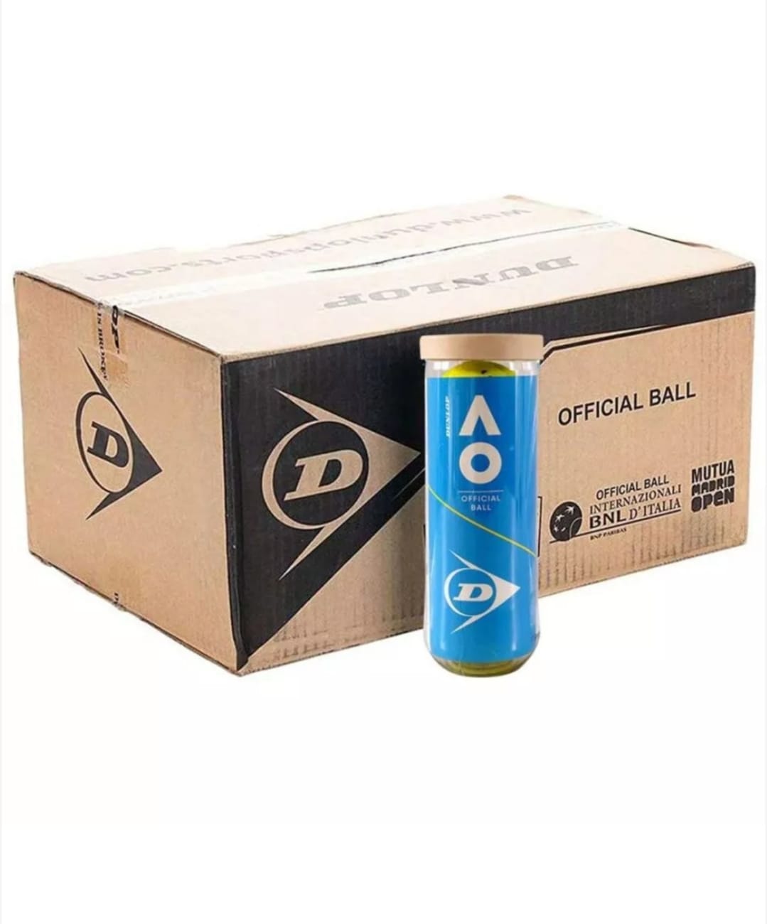 DUNLOP AUSTRALIAN OPEN BALLS CARTON (24 CANS)