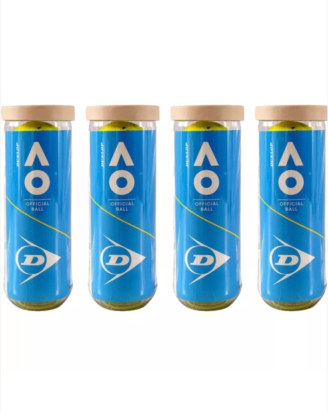 DUNLOP AUSTRALIAN OPEN BALLS DOZEN (4 CANS)
