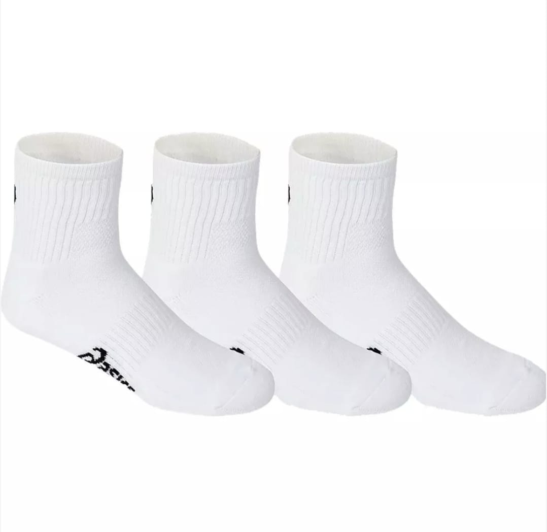 Asics Quarter Socks (Pack of 3)- White