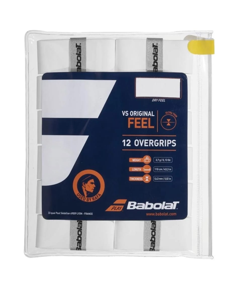 BABOLAT VS ORIGINAL FEEL (12 OVERGRIPS) (USED BY RAFA)