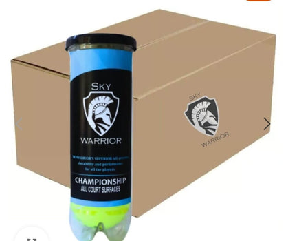 SKY WARRIOR CHAMPIONSHIP ALL COURT TENNIS BALL CARTON (72 BALLS)