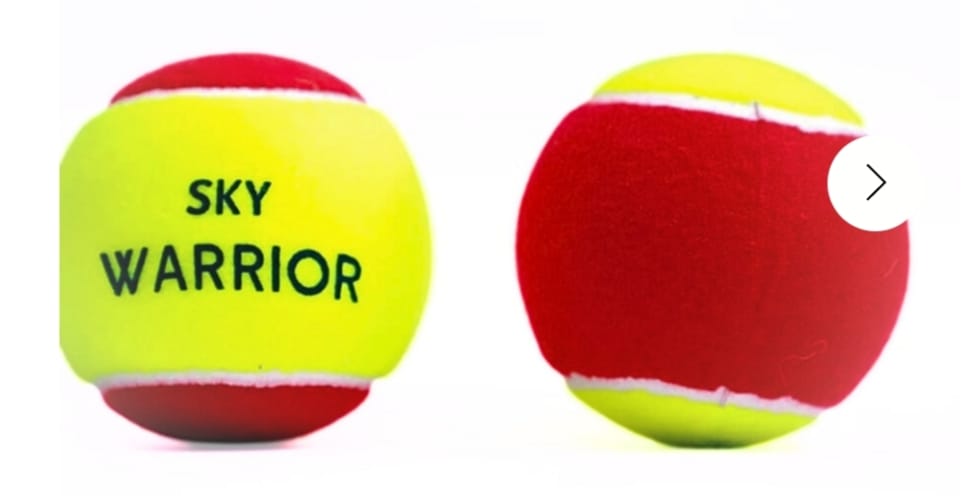 SKY WARRIOR RED TENNIS BALLS (PACK OF 12)