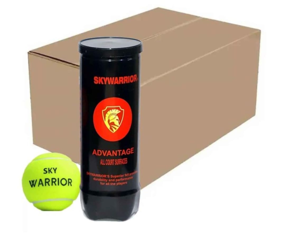 SKY WARRIOR ADVANTAGE ALL COURT TENNIS BALL CARTON (24 CANS)