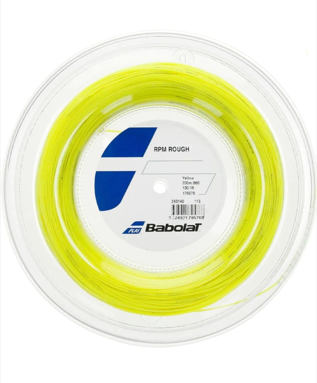 BABOLAT RPM ROUGH 16 STRING REEL (200 M) - YELLOW