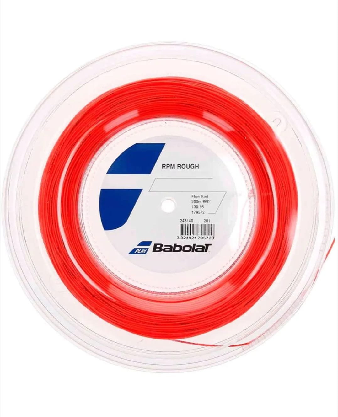 BABOLAT RPM ROUGH 16 STRING REEL (200 M) - FLUORESCENT RED