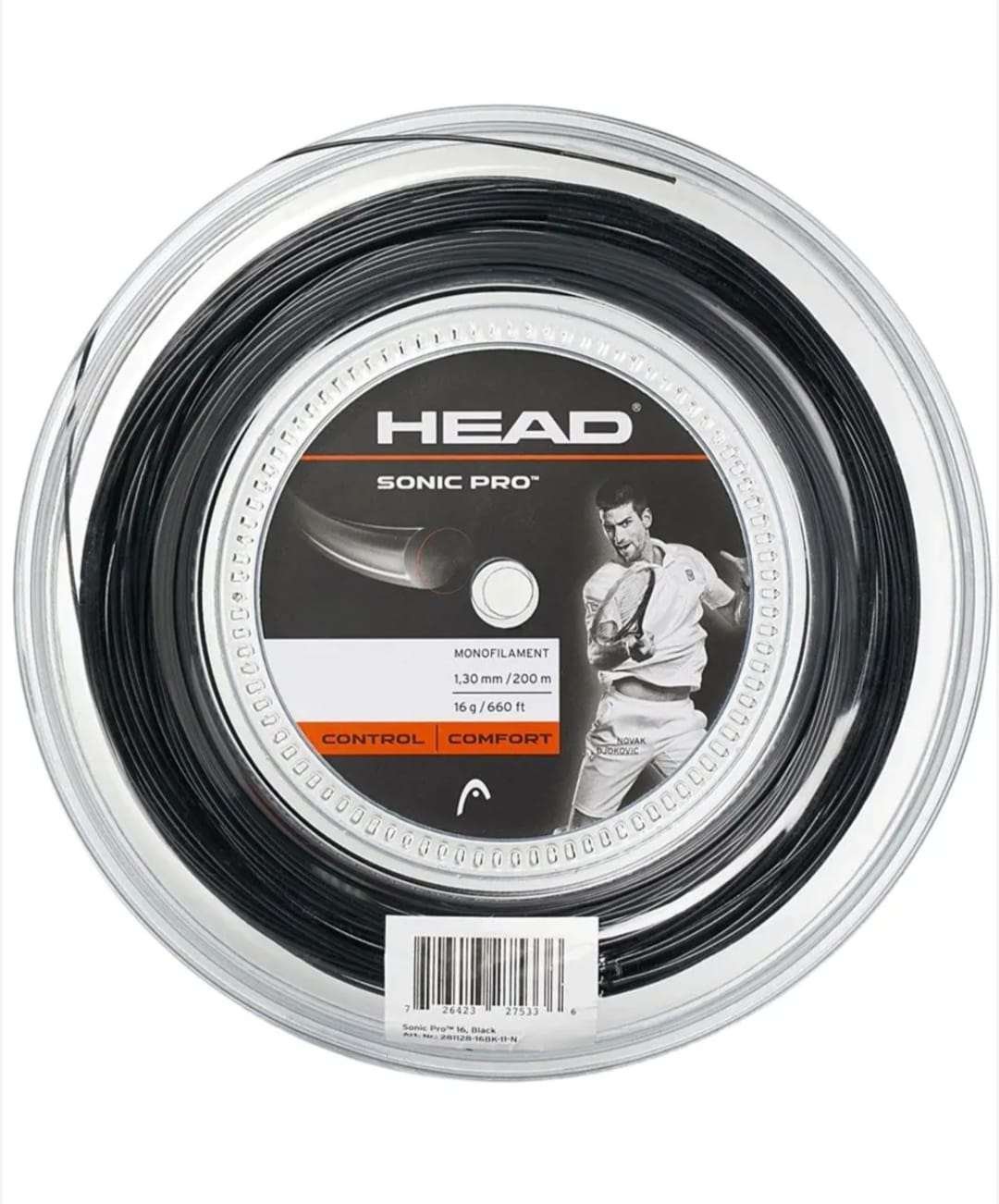 HEAD SONIC PRO 16 STRING REEL (200 M) - BLACK